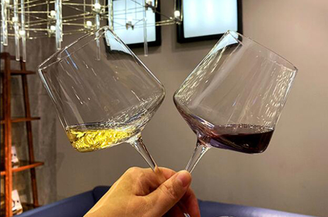 Персонализированные длинные Стволовые бордовые товары для дома хрустальные белые бокалы для вина