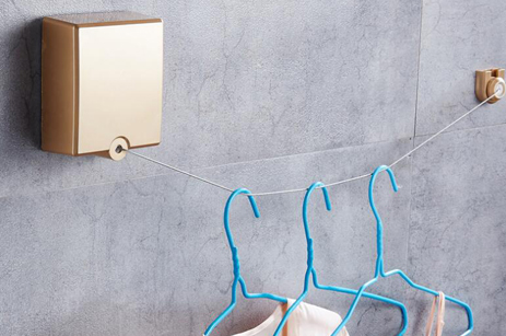 Выдвижная квадратная веревка для ванной комнаты