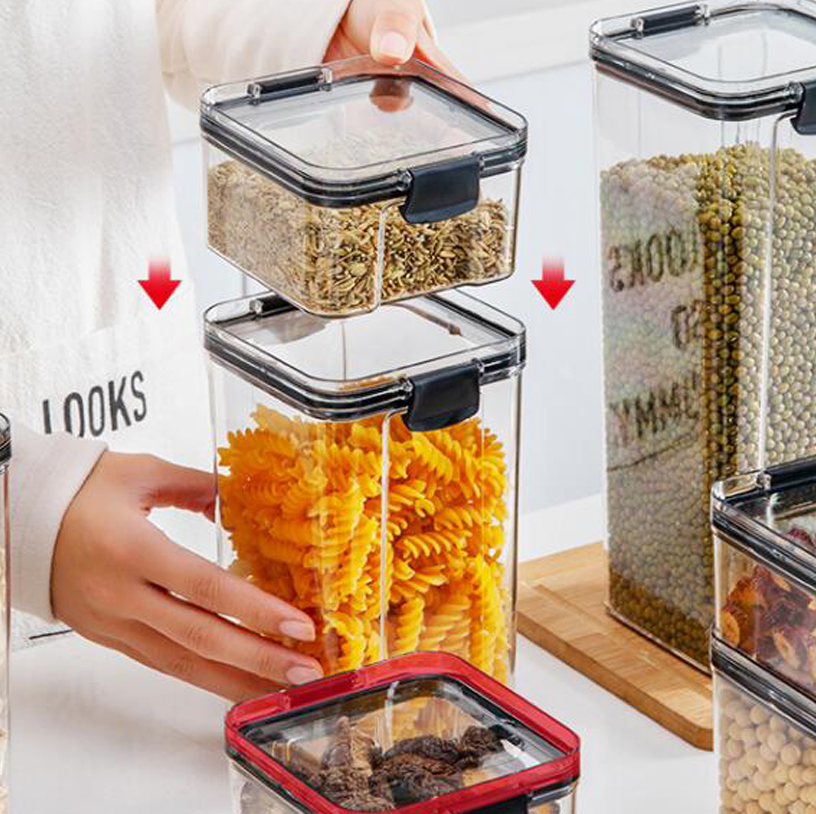 Plastic Reusable Airtight Food Storage Container