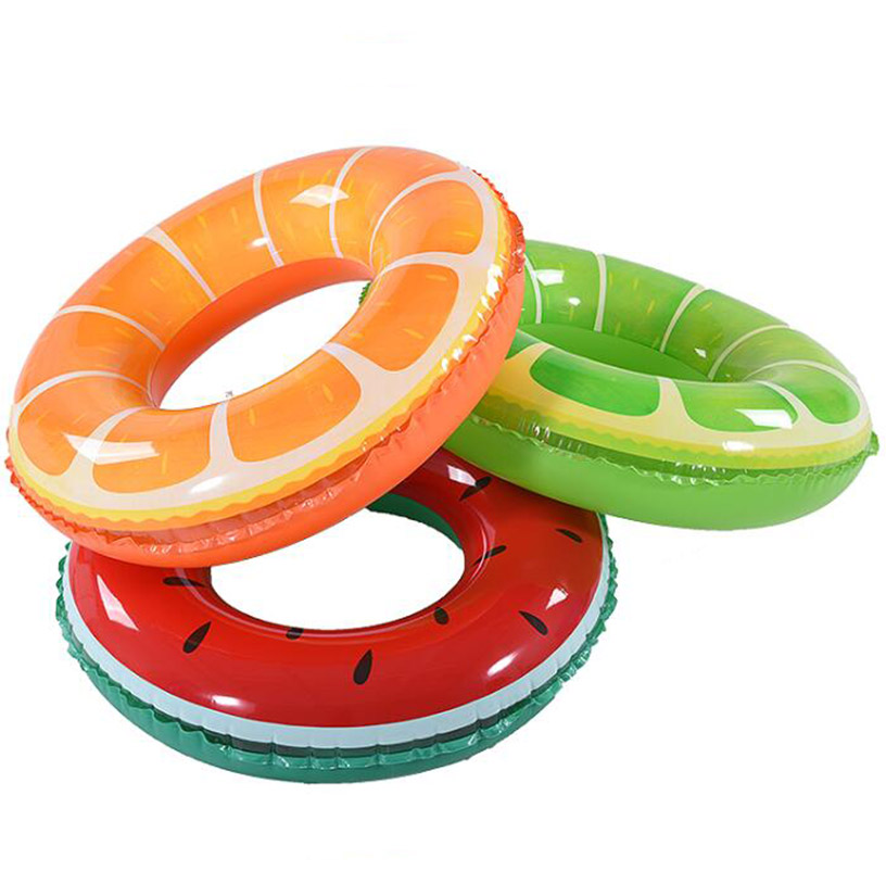 fruit printing swimming ring with handles1