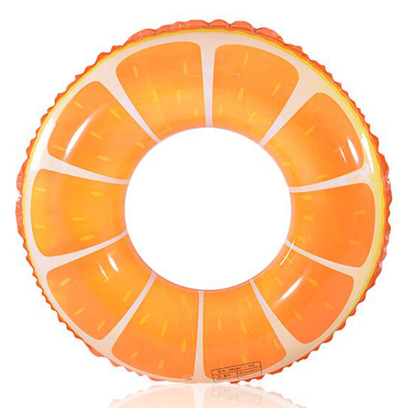 fruit printing swimming ring with handles2