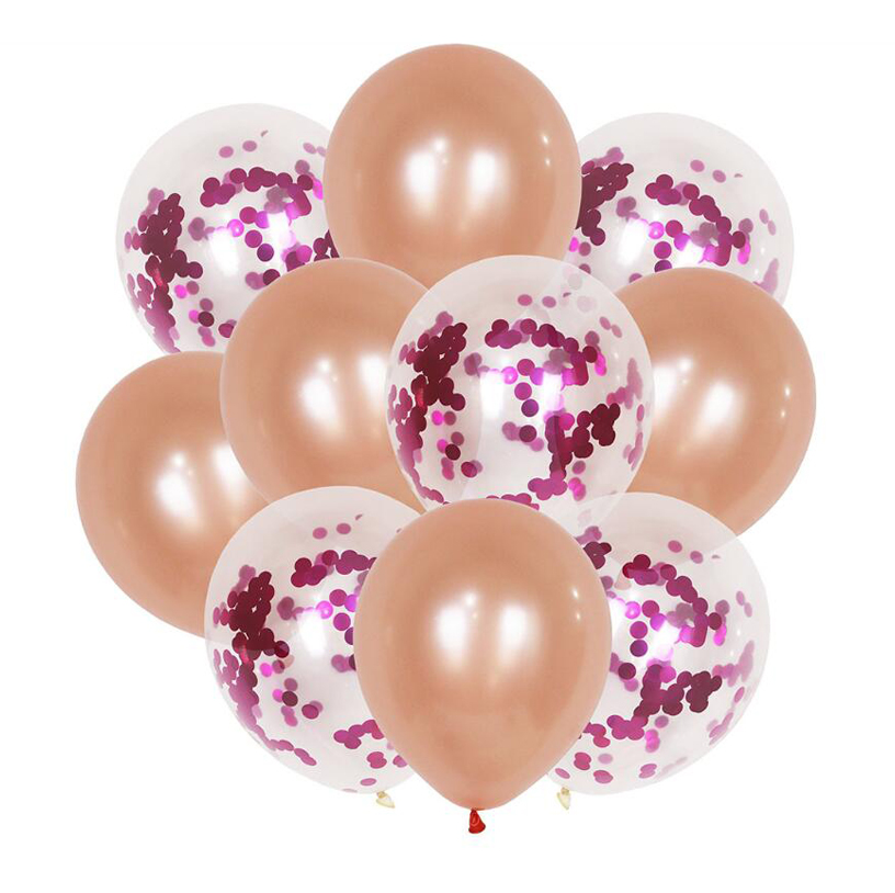 10 PCS Inflatable Confetti Latex Balloons Party Decoration
