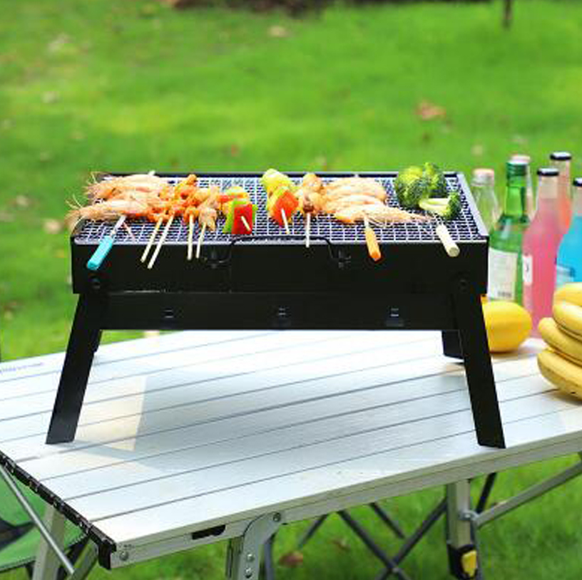 Wholesales Outdoor Camping Folding Mini Charcoal Portable BBQ Grill