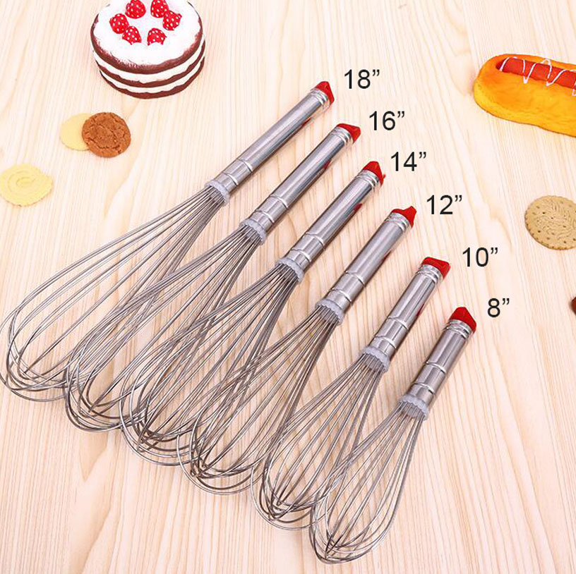 stainless steel kitchen egg whisk tools beater 6