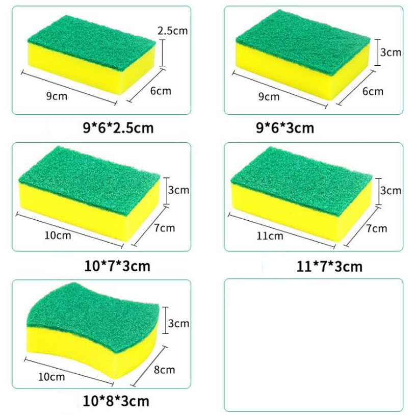 power cleaning sponge pad for kitchen use sponge scouring pads 3
