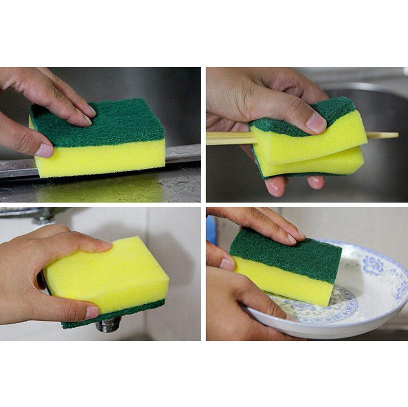 power cleaning sponge pad for kitchen use sponge scouring pads 5