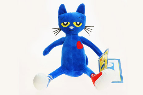 Голубые плюшевые игрушки Пита кота