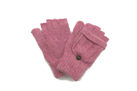 Зимние женские трикотажные перчатки без пальцев, перчатки с сенсорным экраном