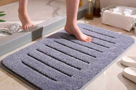 Утолщенные флокированные впитывающие коврики для ванной комнаты