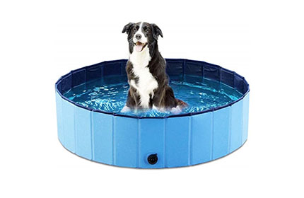 Складной надувной бассейн для мытья домашних животных